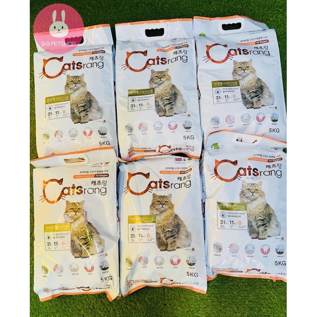 Catsrang 5kg Thức ăn cho mèo mọi lứa tuổi