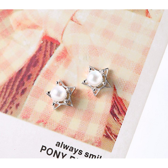 Bông Tai Ngôi Sao Bạc 925 Cao Cấp S536