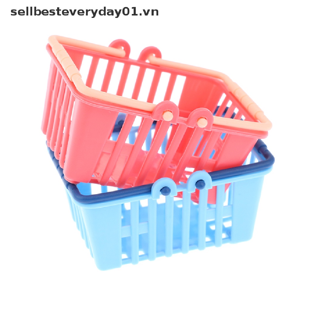 Mô Hình Giỏ Mua Sắm Mini Đồ Chơi Cho Nhà Búp Bê
