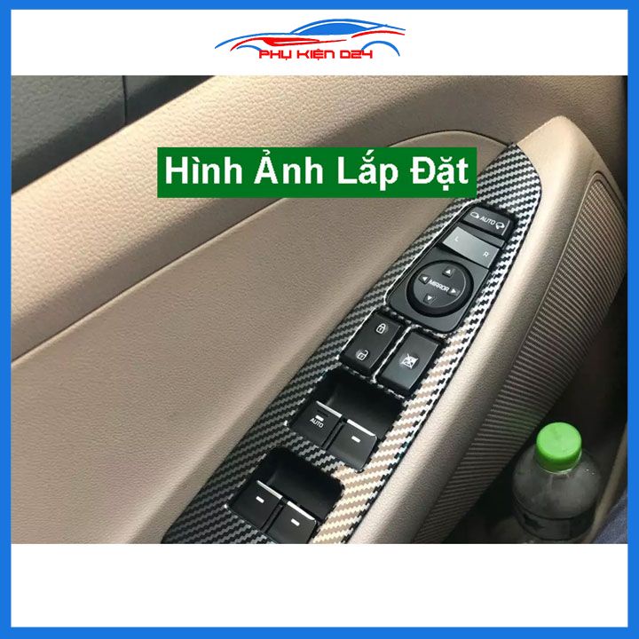 Ốp nội thất Tucson 2016-2017-2018-2019-2020 vân Cacbon bảo vệ chống trầy xước và làm đẹp xe