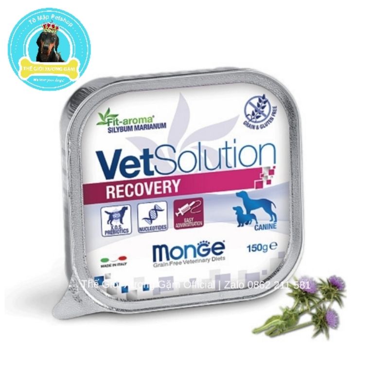 [Mã PET50K giảm Giảm 10% - Tối đa 50K đơn từ 250K] MONGE VET SOLUTION PATE HỖ TRỢ ĐIỀU T RỊ CHO CHÓ 150GR