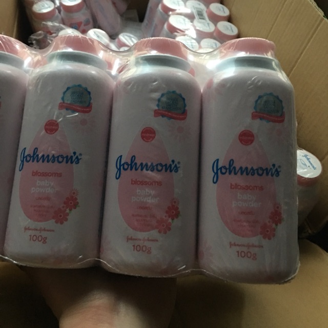 Phấn Rôm Hồng johnson baby 100g