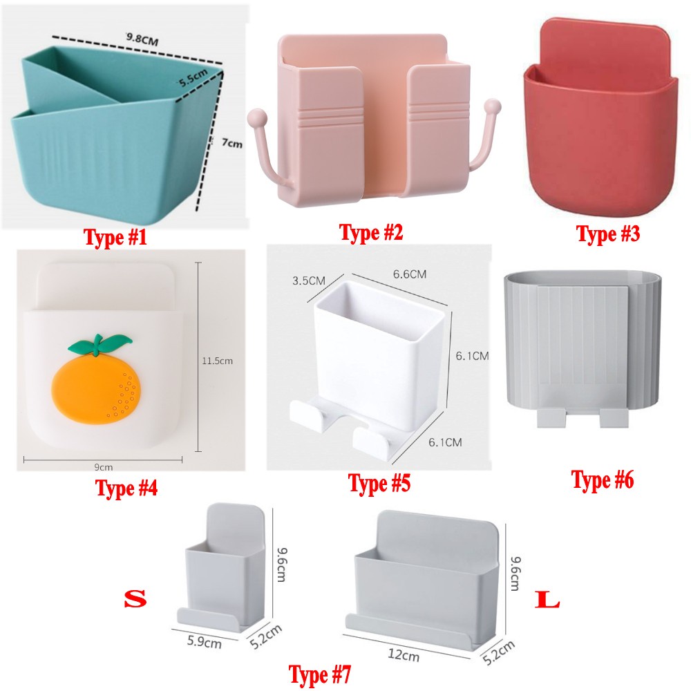 Hộp đựng vật dụng điều khiển từ xa điều hòa nhiệt độ điện thoại gắn tường