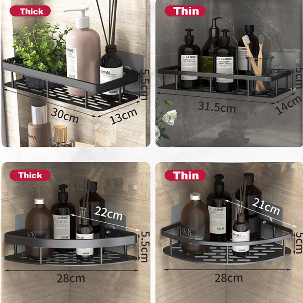 ♫DAPHNE♫ Convenient Bathtub Wall-mounted Adhesive Corner Shower Caddies Space Saving Supplies Drill Free Organizer Bathroom Accessories