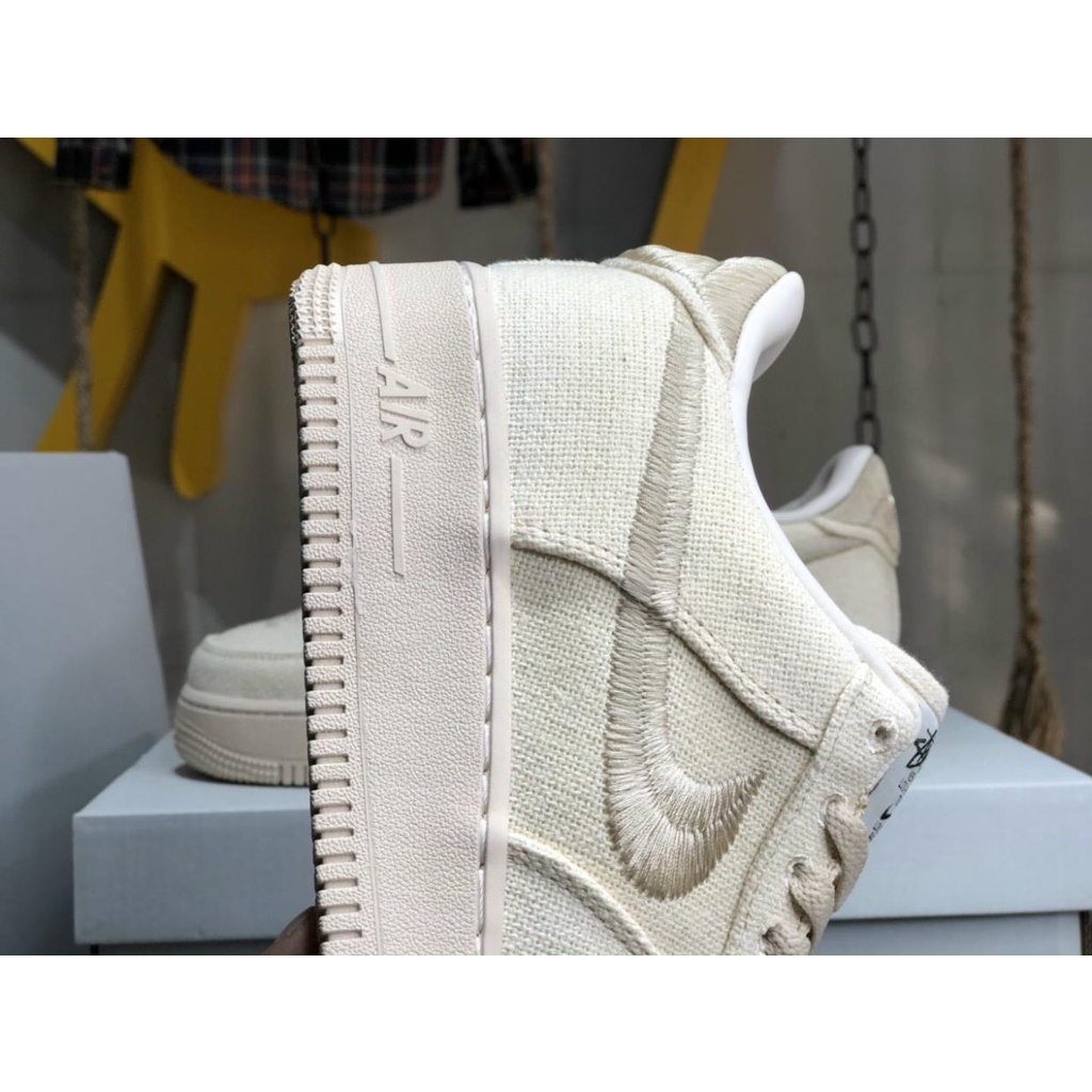 Giày Sneaker Cổ Thấp AF1 - Air Force 1 x Stussy Fossil Stone | BigBuy360 - bigbuy360.vn