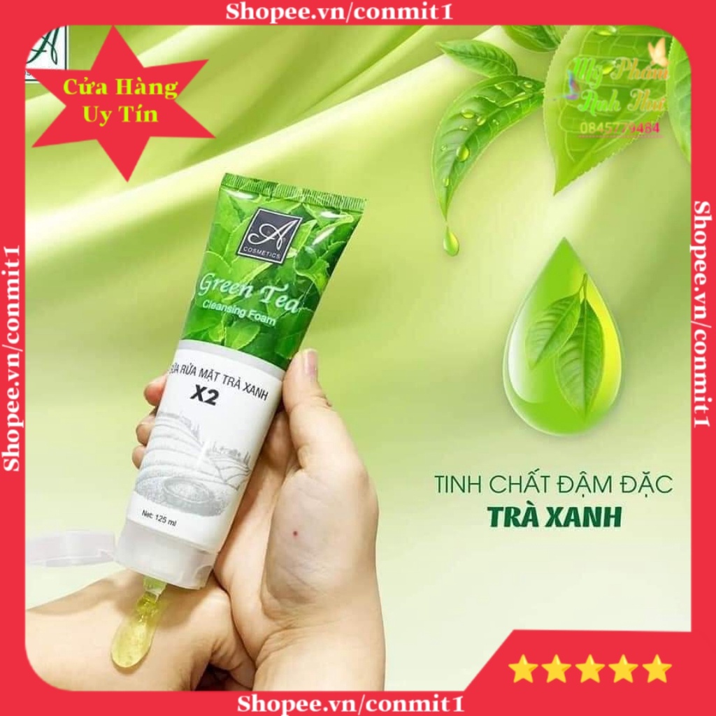 Sữa rửa mặt trà xanh Acosmetics ❤️Chính Hãng❤️ Sữa rửa mặt a cosmetics