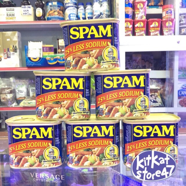 THỊT HỘP SPAM ÍT MẶN CỦA MỸ