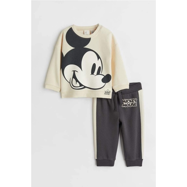 Bộ nỉ bông HM auth cho bé