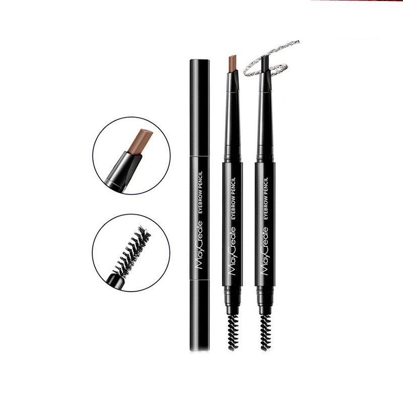Bút chì kẻ lông mày Maycreate Chì kẻ mày 2 đầu chuốt và kẻ lông mày Surica MC13