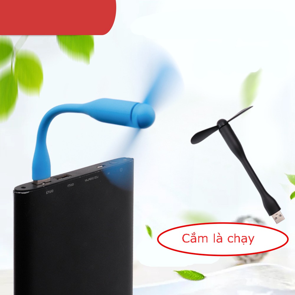 [Mã ELHA22 giảm 5% đơn 300K] Quạt USB 2 cánh tiện dụng, dễ dàng kết nối với nhiều thiết bị qua giắc USB