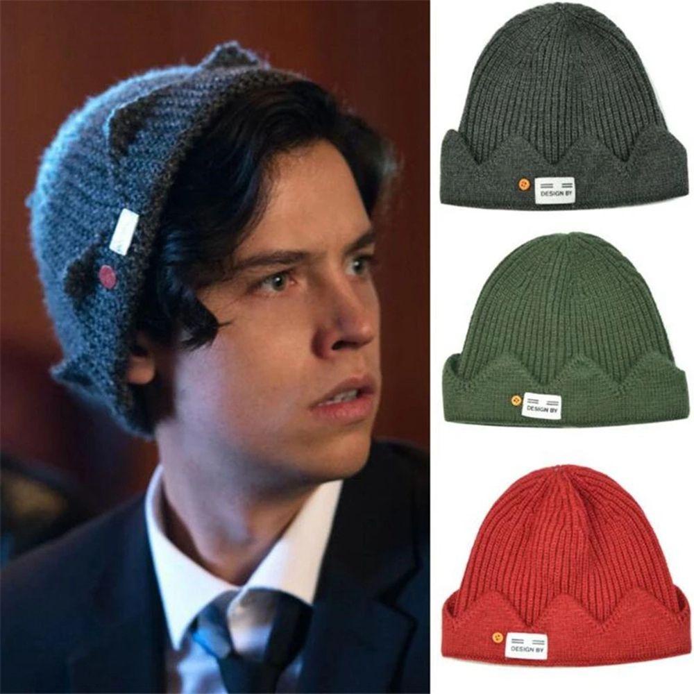 Mũ Len Beanie Đính Vương Miện Dễ Thương Cho Nam