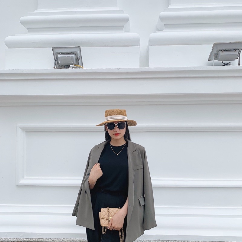Áo blazer Hàn Quốc kèm đai 6990