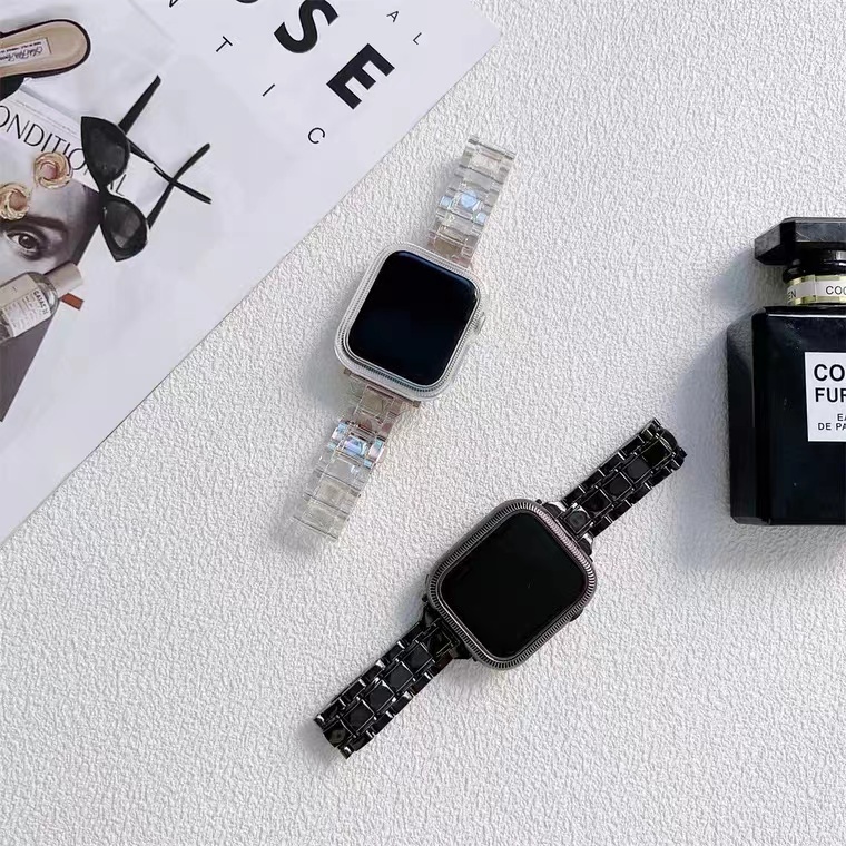Dây Đeo Trong Suốt Thay Thế Cho Đồng Hồ Thông Minh Apple Watch 49mm 44mm 40 41 45mm Series 8 ultra Se / 654 Iwatch 123 38mm 42mm