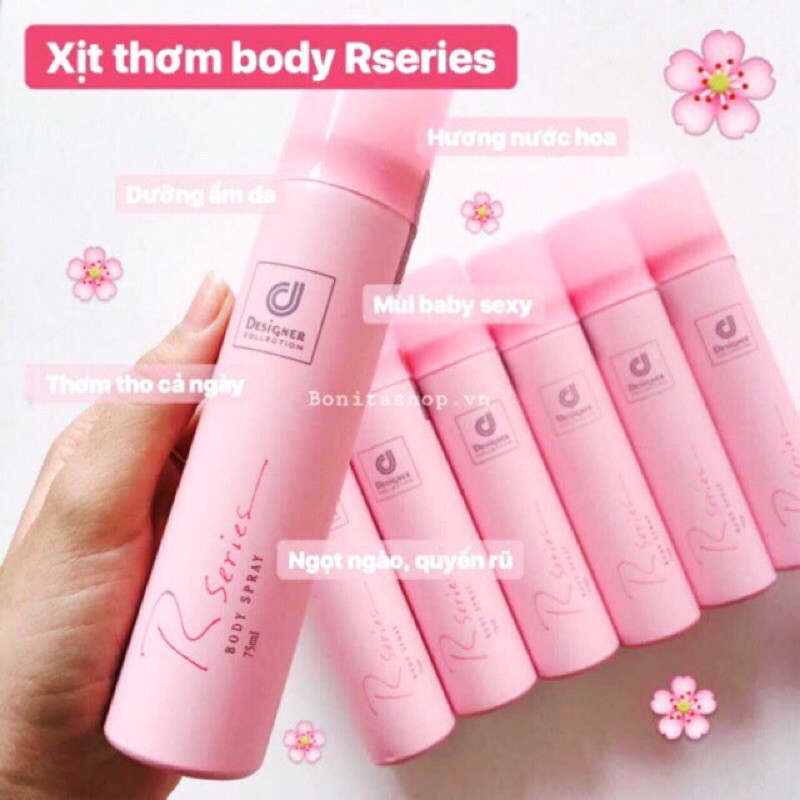 Xịt thơm body Rseries Body Spray 75ml , Xịt Thơm Thái Lan