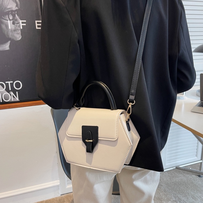 IELGY Túi Đeo Vai Đa Giác Màu Sắc Đơn Giản Thời Trang Cho Nữ