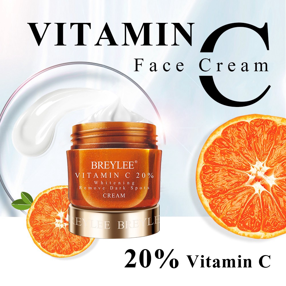 Kem BREYLEE chứa 20% Vitamin C làm trắng da/ xóa mờ tàn nhang và các đốm đen