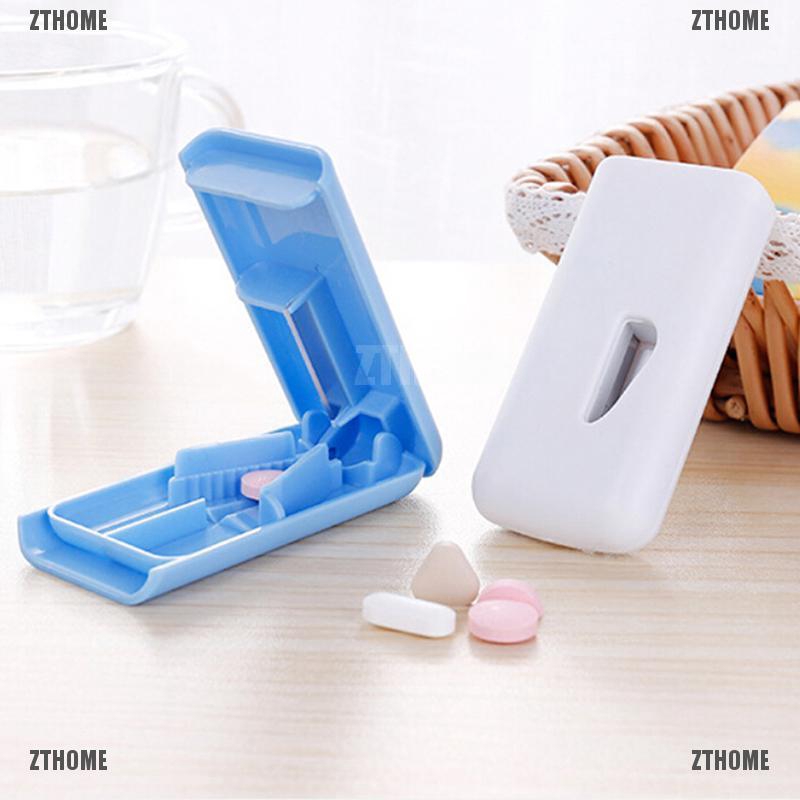 Kj♠ Hộp Cắt Thuốc Viên Tiện Lợi