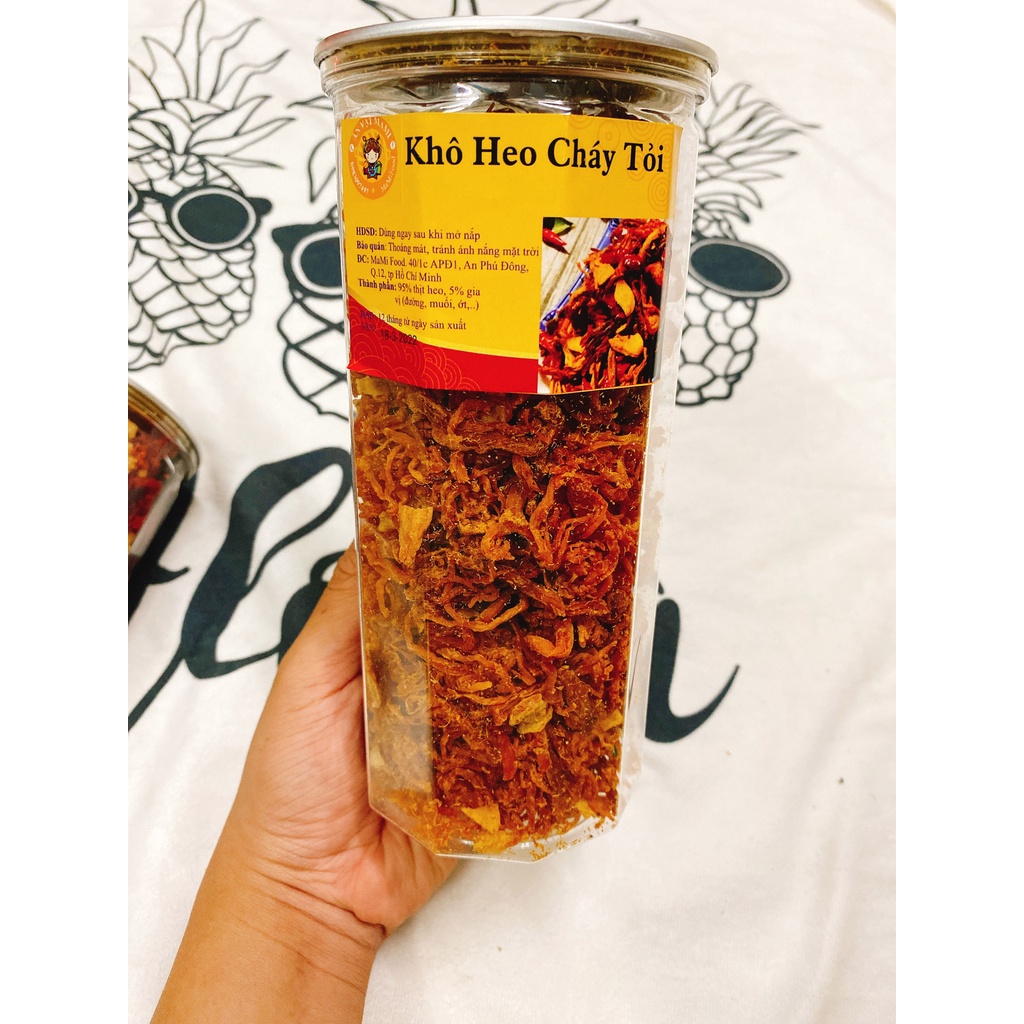 Khô Heo Cháy Tỏi loại 1, dai ngon, đậm vị, Mamifood