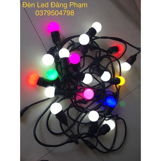 Dây đèn trang trí ngoài trời 10 bóng - 20 bóng, chống nước dùng cho quán cà phê, trang trí sân vườn...