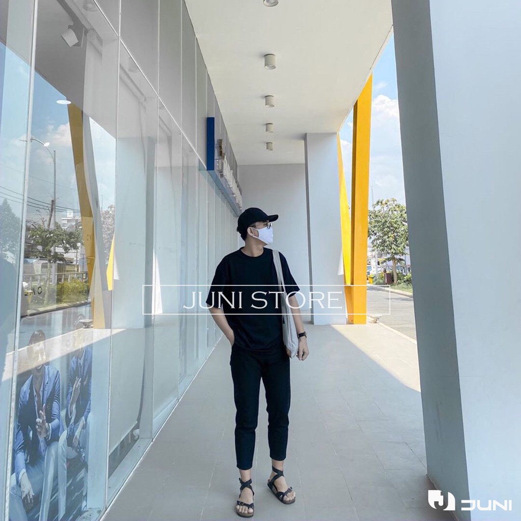 [DA BÒ THẬT] D16-Dép Sandal da bò cổ cao Unisex (Đế trấu) – Juni Store