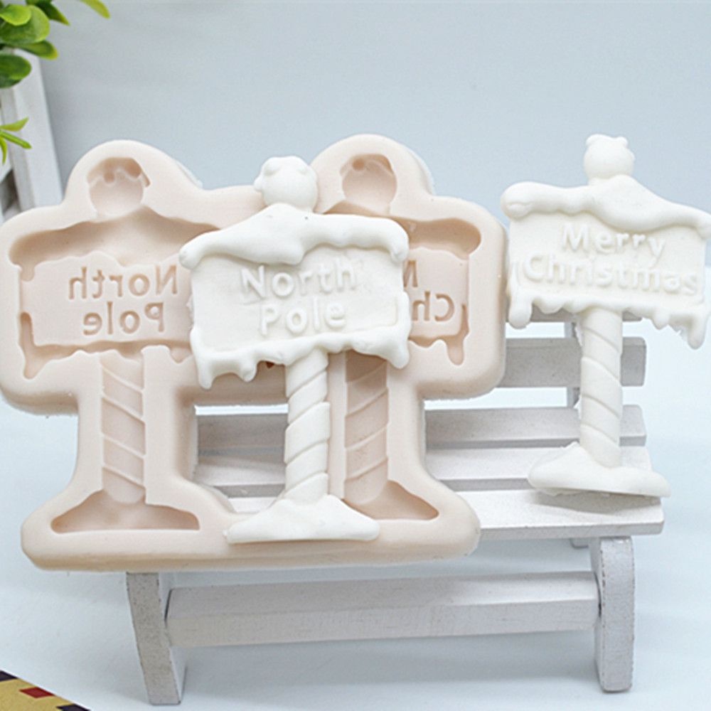 Khuôn Làm Bánh Kẹo Bằng Nhựa Resin Hình Giáng Sinh DIY