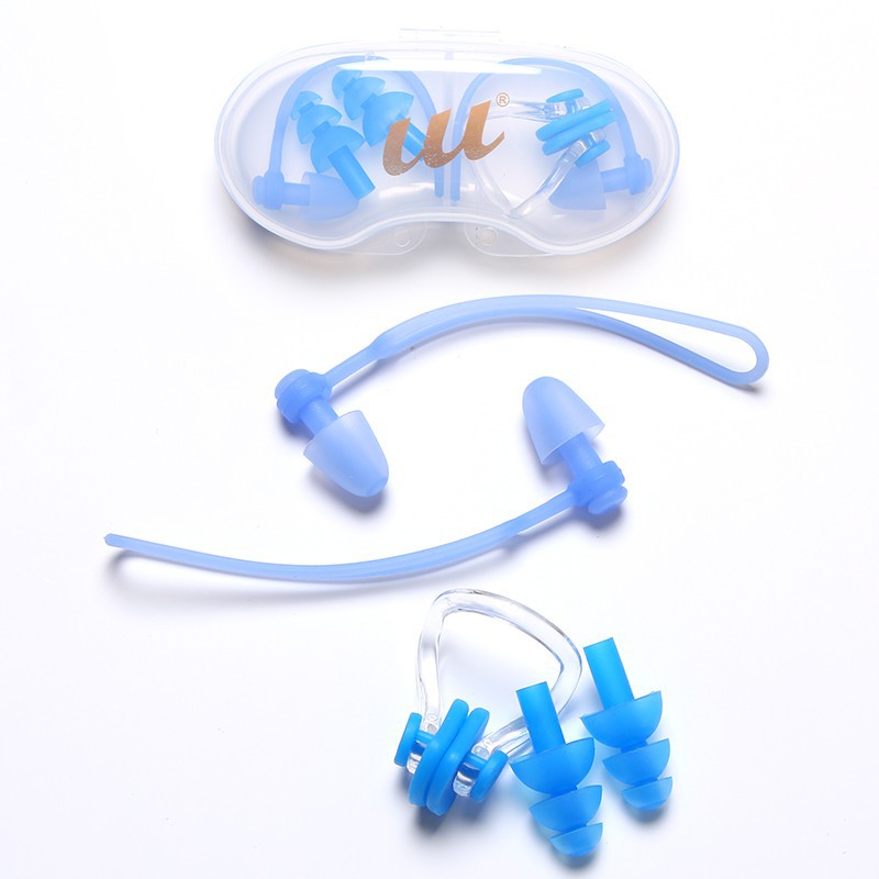 Bộ Nút Bịt Mũi Và Bịt Tai Bằng Silicone Chống Sặc Nước Cho Người Lớn Và Trẻ Em