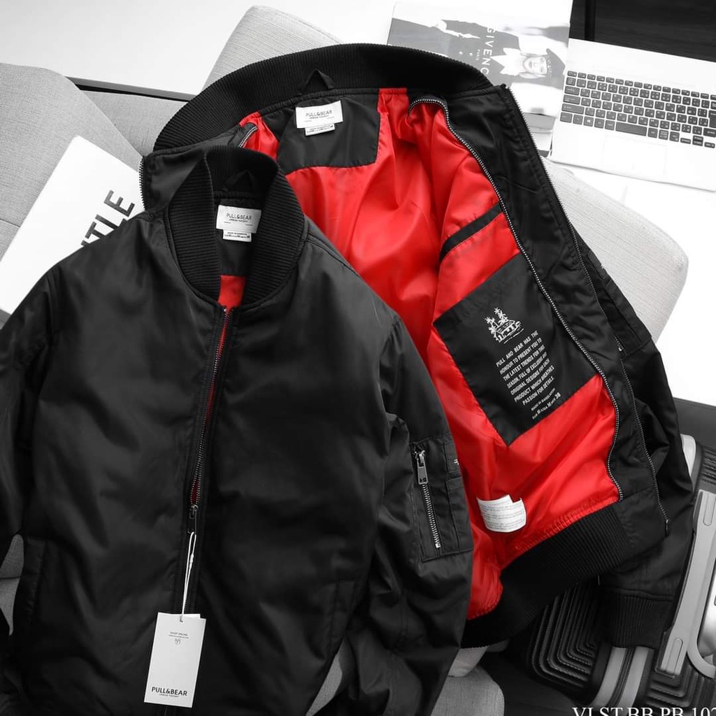 Aó khoác gió bomber Pb hàng Vnxk (áo 3 lớp trần bông,lớp gió ngoài chống nước)