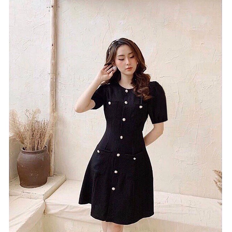 Đầm Váy Tafta Xốp Tay Bồng Đính Ngọc Sang Trọng Mặc Đi Tiệc Đi Tết