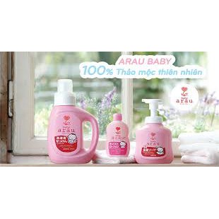 Nước Rửa Bình Sữa Arau Baby [FREESHIP] Arau Baby Nhật Dạng Chai 500ml và Túi 450ml