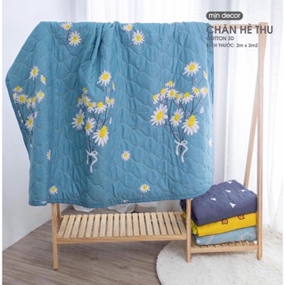 Chăn hè trần bông 3 lớp dày dặn l Chăn hè cotton poly nhiều mẫu lựa chọn hình ngộ nghĩnh đáng yêu