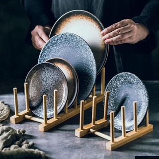 Giá gỗ để đĩa tiện lợi chuyên dụng cho nhà bếp