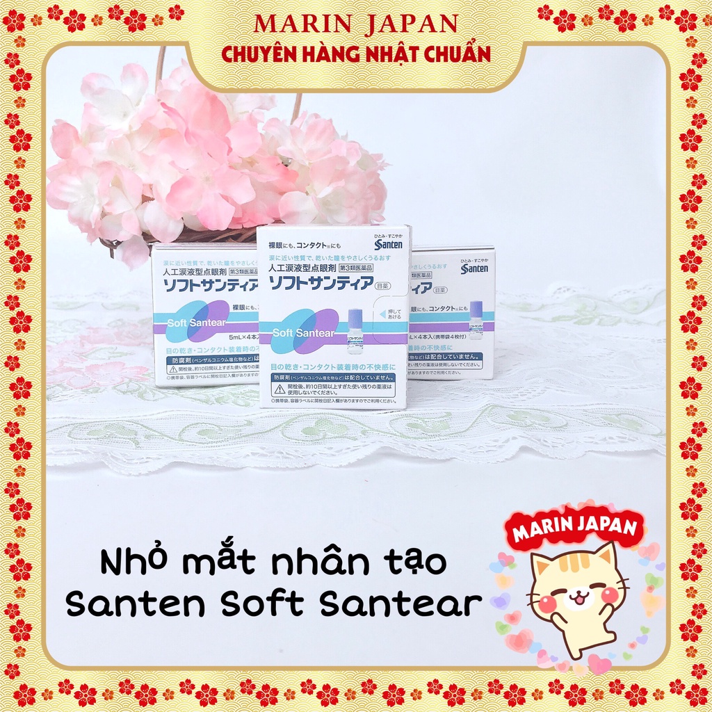 LẺ 1 CHAI NƯỚC NHỎ MẮT NHÂN TẠO SANTEN TÍM NHẬT BẢN 5ML