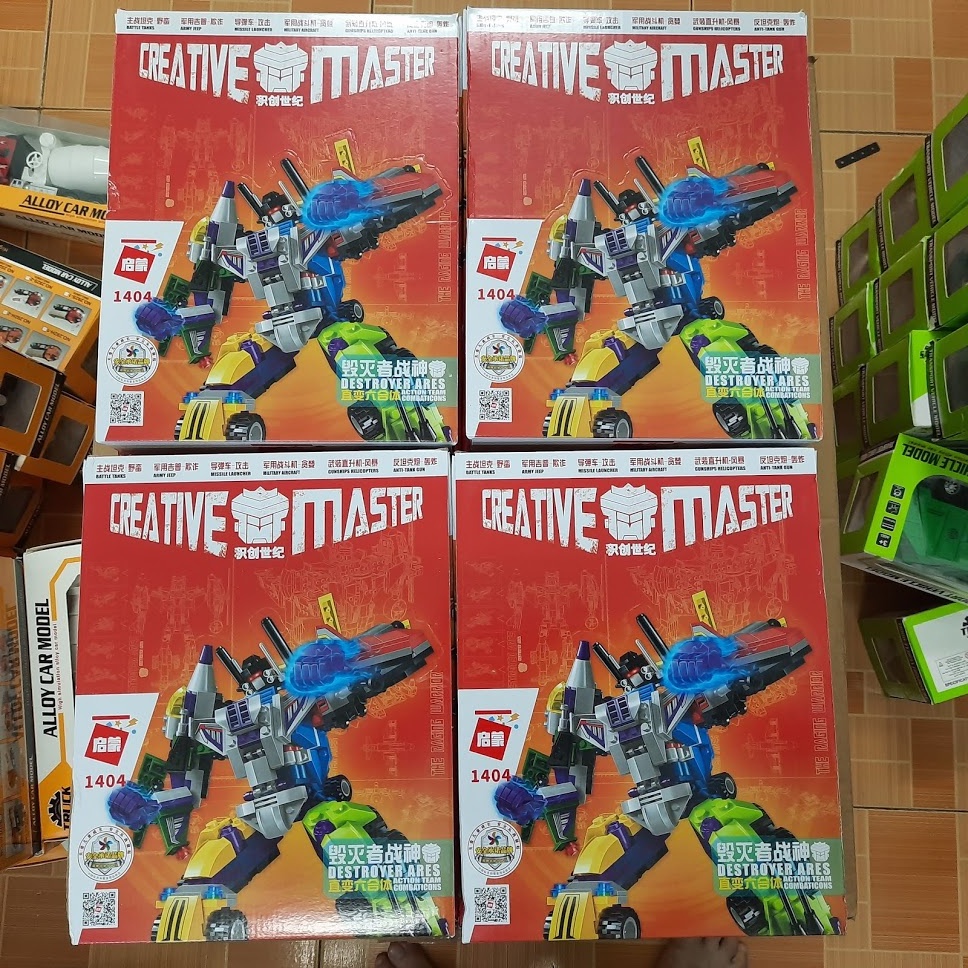 Bộ lắp ráp đồ chơi lego mô hình robot 6 trong 1 cho trẻ em No.1404