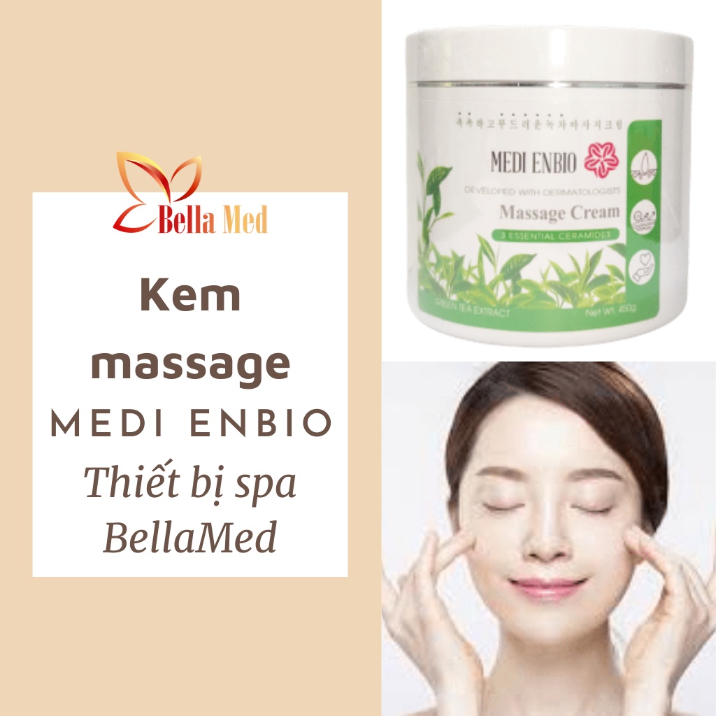 kem massage mặt Medi Enbio trà xanh 450gram - Hàn Quốc