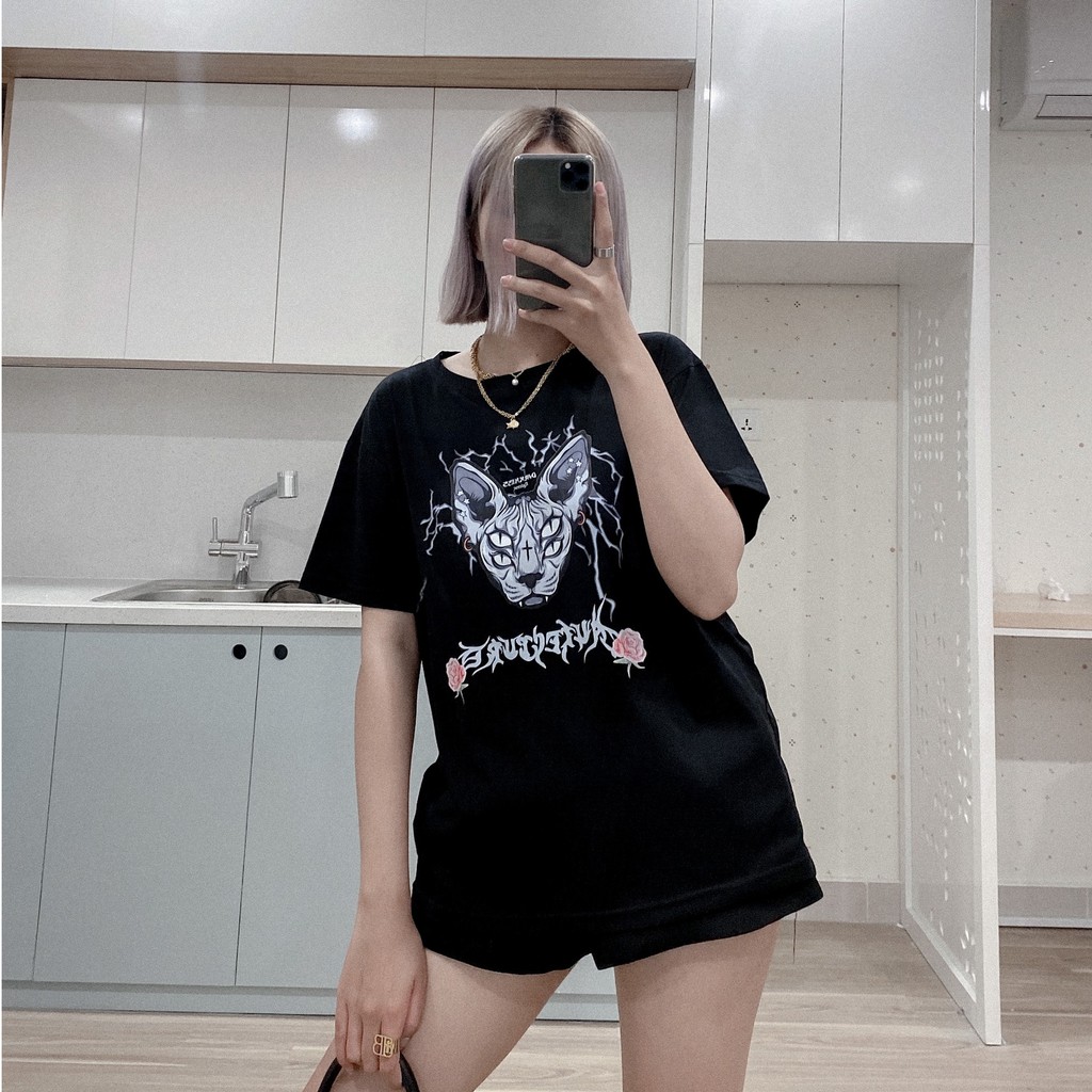 Áo Phông Rộng Dáng Unisex Cho Cả Nam Và Nữ - Áo Thun Thiết Kế In 5D - Chất Vải Cotton Cao Cấp Dày Dặn Mặc Cực Thích T5 | BigBuy360 - bigbuy360.vn