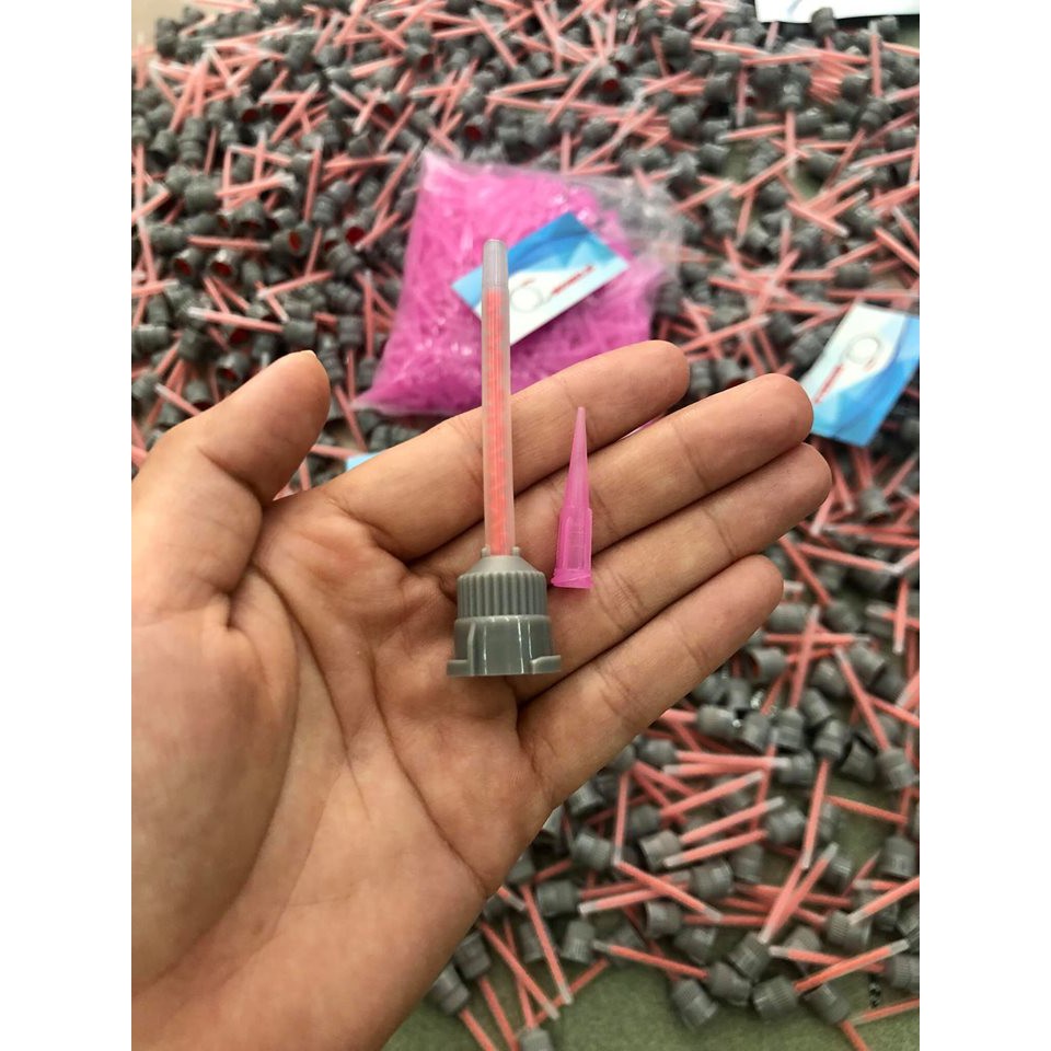 Đầu trộn keo 2 thành phần (1 đầu trộn + 1 đầu kim)
