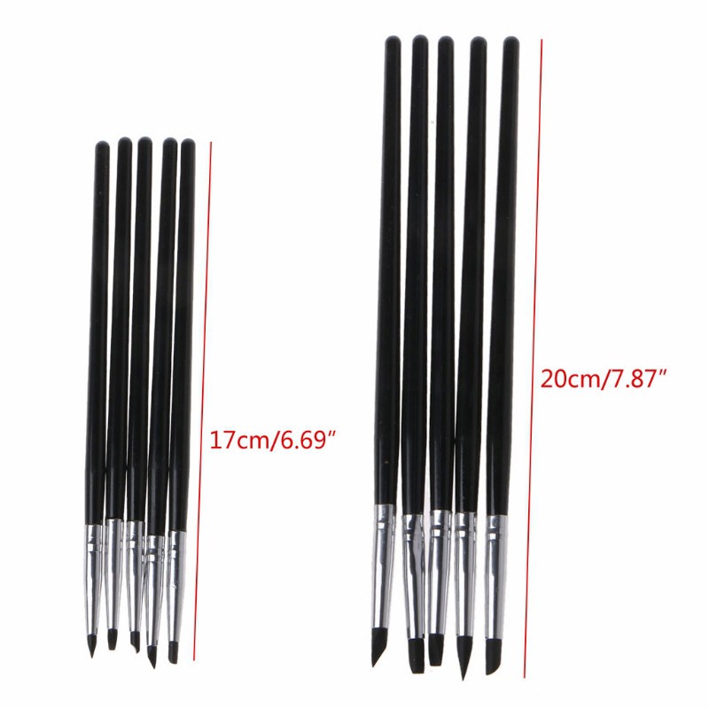Set 5 bút đầu silicon đa năng dùng điêu khắc mỹ thuật