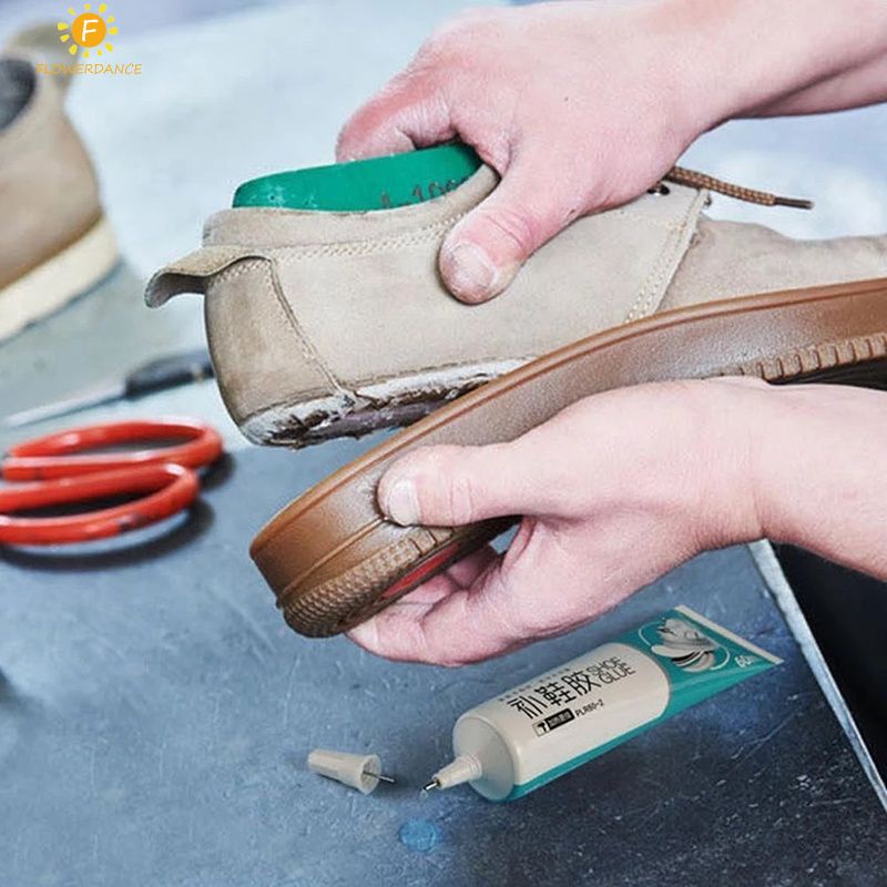 10/60ml Mạnh Mẽ Giày keo tái sử dụng Giày-Sửa Chữa Dính Shoemaker Không Thấm Nước Phổ Mạnh Mẽ Nhà Máy Giày Da Đặc Biệt sửa Chữa Giày Keo FLOWERDANCE