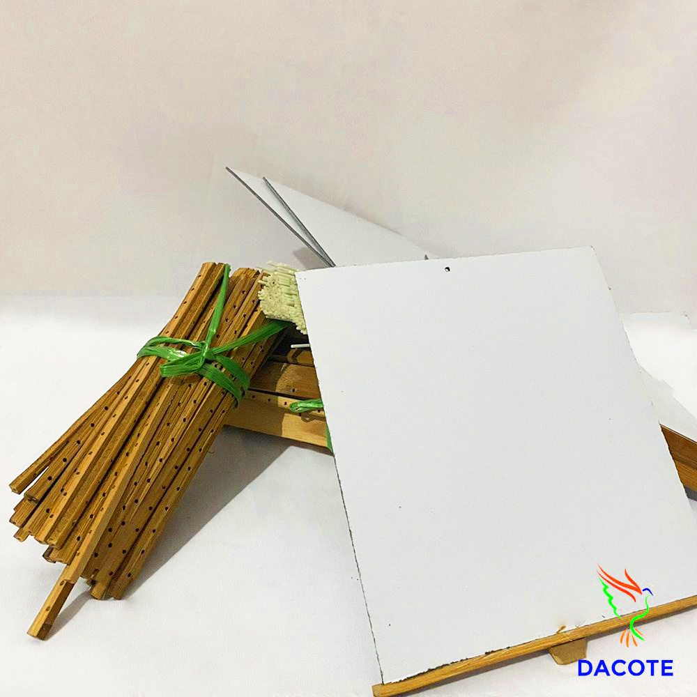 Khung lồng khuyên Ricky Bird Shop nan cáp quang dễ dàng láp đặt hàng loại 1 kèm móc