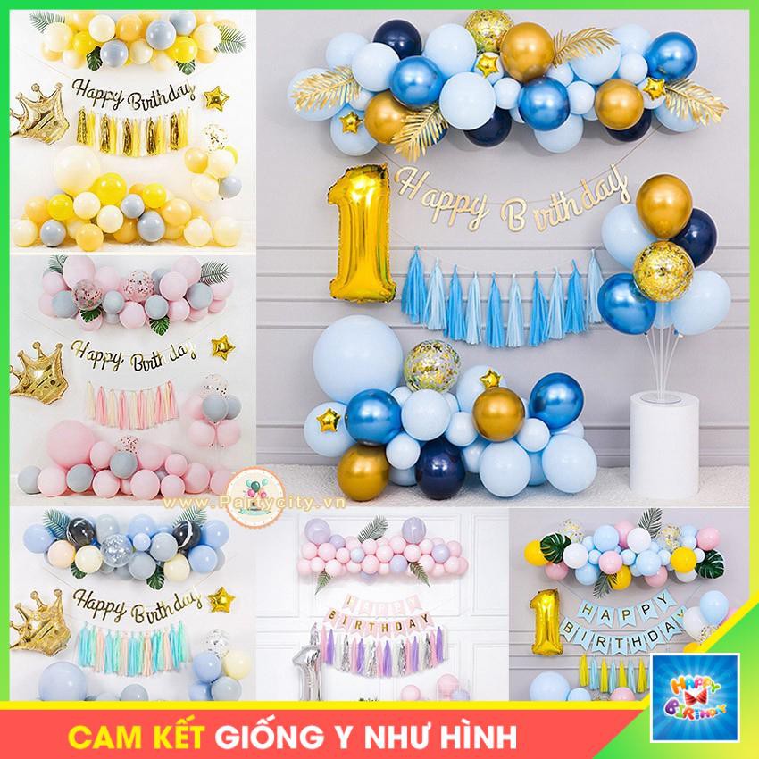 COMBO Set Trang Trí Sinh Nhật Pastel Cho Bé nhiều mẫu đơn giản dễ làm #TrangTriSinhNhat