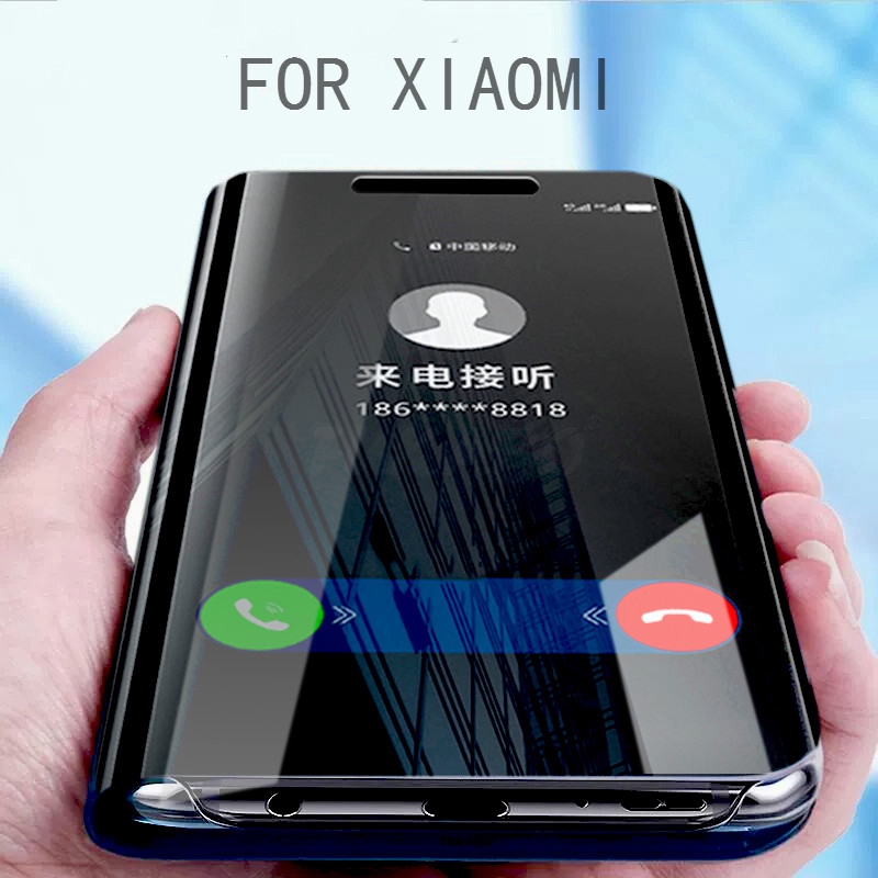Bao da điện thoại tráng gương thời trang cho Xiaomi redmi Note 7 6 5 4 4X Pro