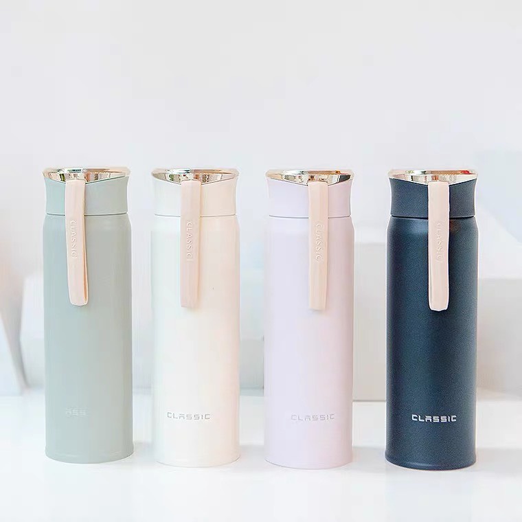 Bình nước giữ nhiệt THINK DIFFERENT thể tích 450ML giữ nóng,lạnh trên 10H, bình nước đựng nước 4 màu cep