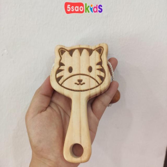 Bộ xúc xắc cầm tay bằng gỗ cho bé