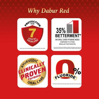 Kem đánh răng thảo dược  Dabur Red Paste 200g