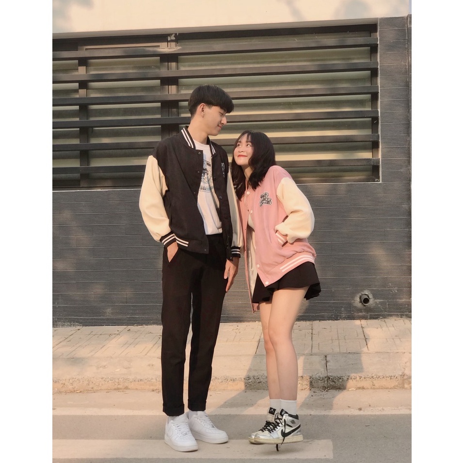 Áo khoác bomber varsity nam nữ ROCK THE WORLD 2 lớp Ulzzang Unisex | chống nắng | form rộng - Gooan