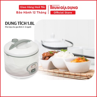 Nồi cơm điện Sunhouse SHD8062 1,8 lít, nồi cơm điện Sunhouse siêu bền, bảo hành toàn quốc 12 tháng.