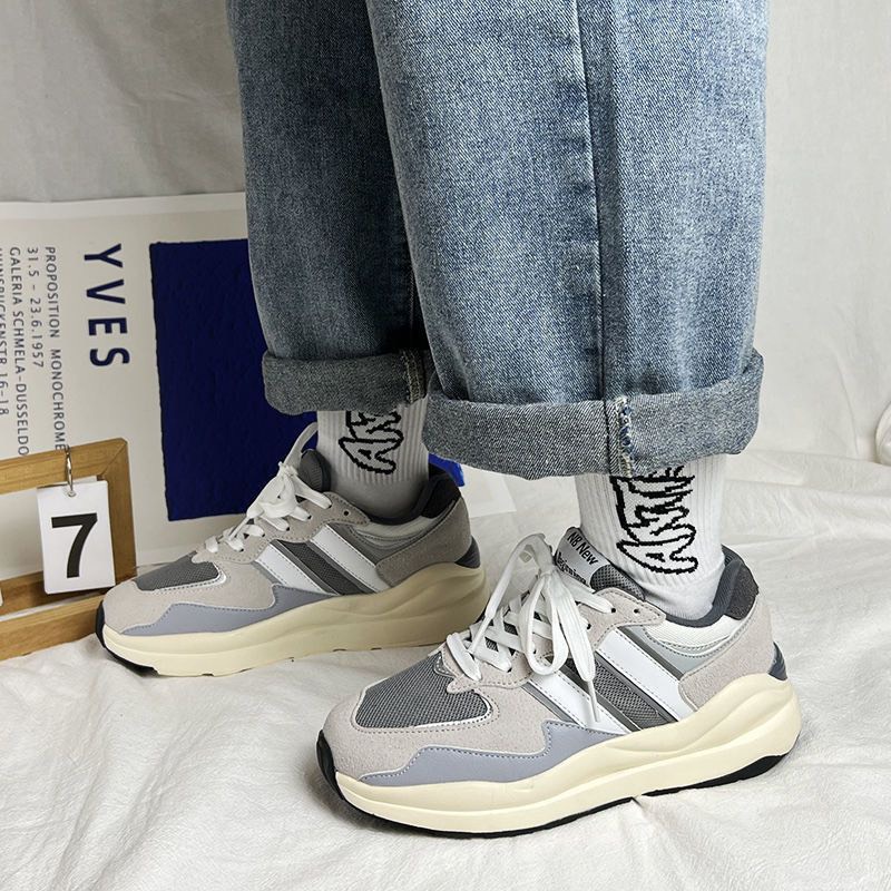 XẢ KHO  Giầy thể thao nữ đế 5 phân pha màu kẻ sọc