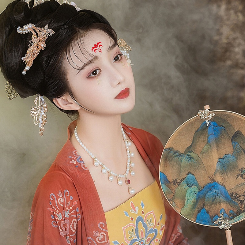 Hình Xăm Dán Trang Trí Trán Phong Cách Trung Hoa Cổ Đại