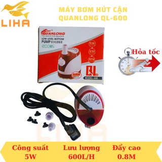 Máy Bơm Hút Cặn Quanlong QL-600 (5W-600L/H-0.8M) - Bơm Mini Cho Hồ Cá
