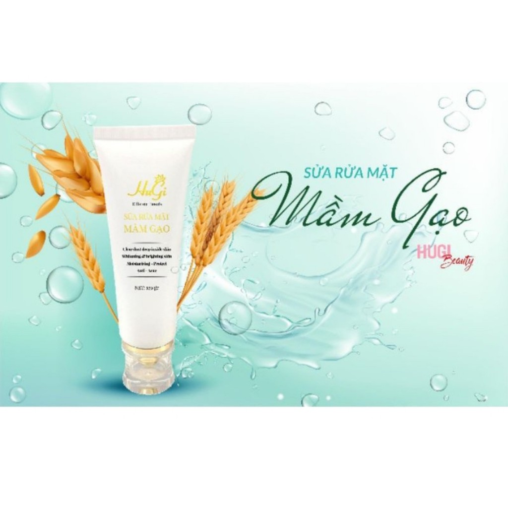 SỮA RỬA MẶT MẦM GẠO HUGI_KimHueHuGi_beauty_TổngKhoMiềnBắc